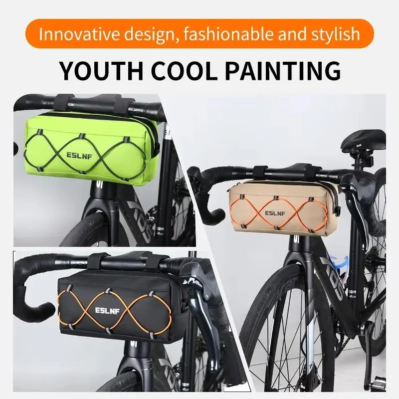 ESLNF Bike Handlebar Bag Waterproof Reflective Cycling Front Bag Handlebar Cycling Bag Nixie