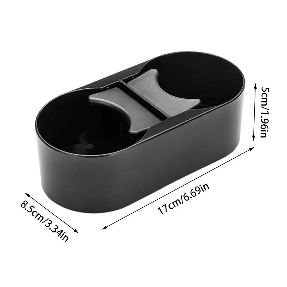 Double Car Cup Holder Adhesive Dashboard Beverage Bracket