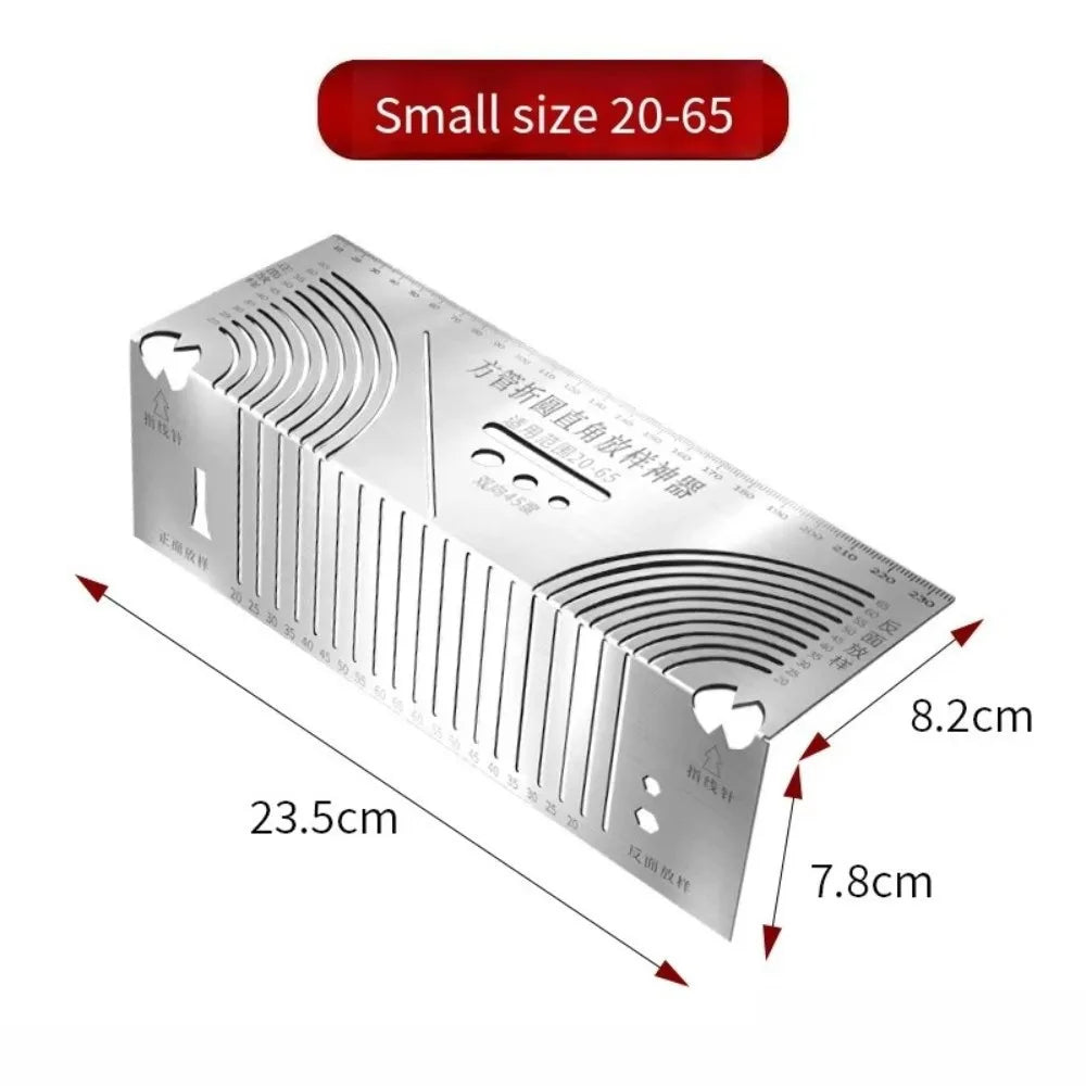 Arc Marking Ruler 90° Folding Right Angle Construction Tool Marking & Layout Ruler Nixie S