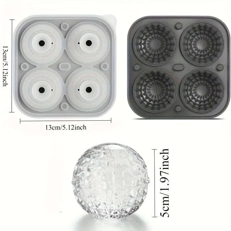 Large Silicone Sphere Ice Mold – Crystal Ball Whiskey Gift Silicone Ice Mold Nixie