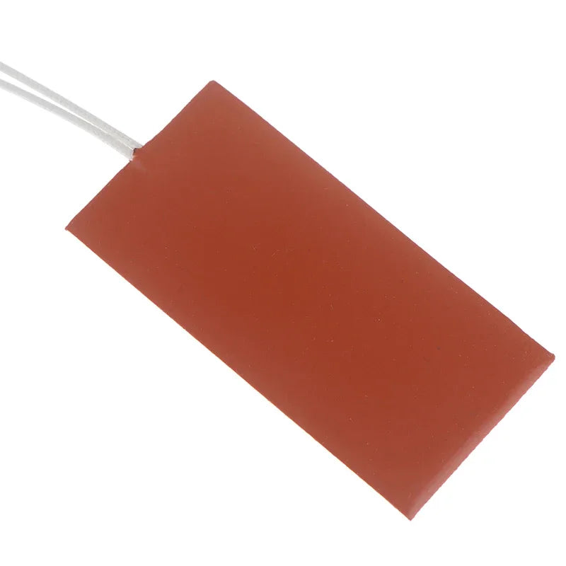 15W 12V DC Flexible Silicone Heater Pad 50x100mm Heating Mat Silicone Heater Pad Nixie one size