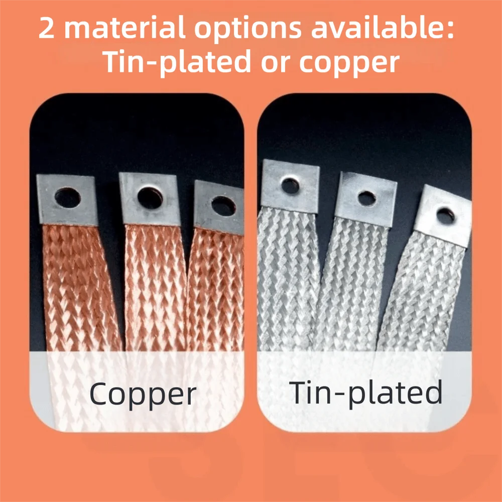 Flexible Copper Busbar 74mm Pitch 400A for LiFePO4 Battery Battery Busbar Connector Nixie