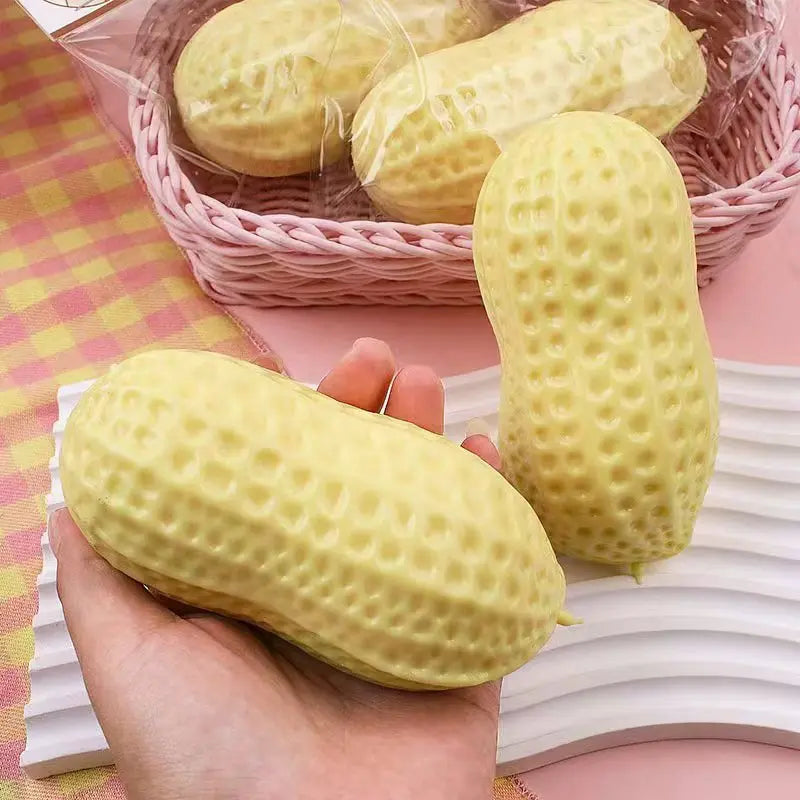 Squishy Cheese & Dumpling Fidget Squeeze Ball Toy – Slow Rise