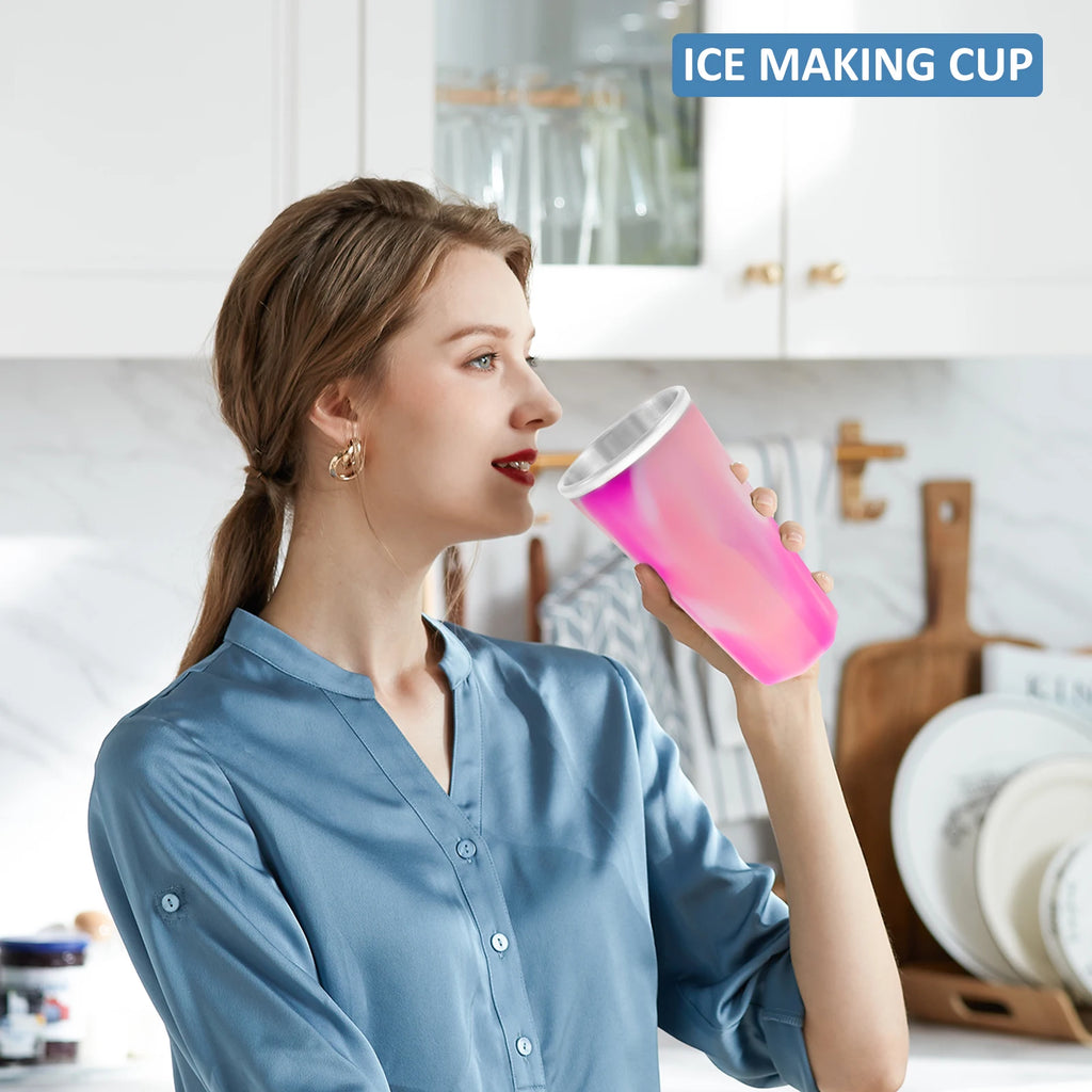 Wine Freeze Cooling Cup 330ml – Silicone & Stainless Steel Freezer Cooling Cup Nixie