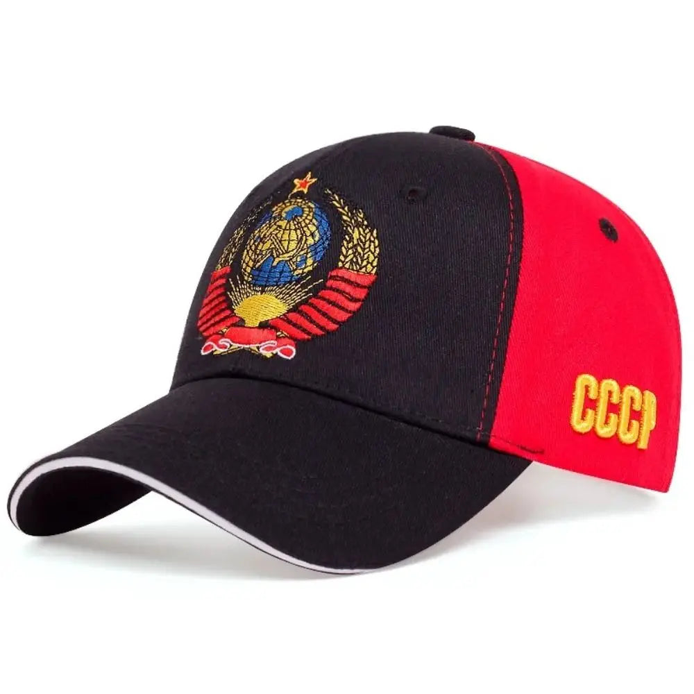 CCCP Embroidered Snapback Baseball Cap | Adjustable Cotton Hat Snapback Baseball Cap Nixie