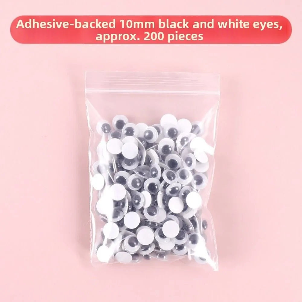 3D Wiggle Eyes with Eyelashes – DIY Doll Craft Adhesive Eyes Doll Craft Eyes Nixie