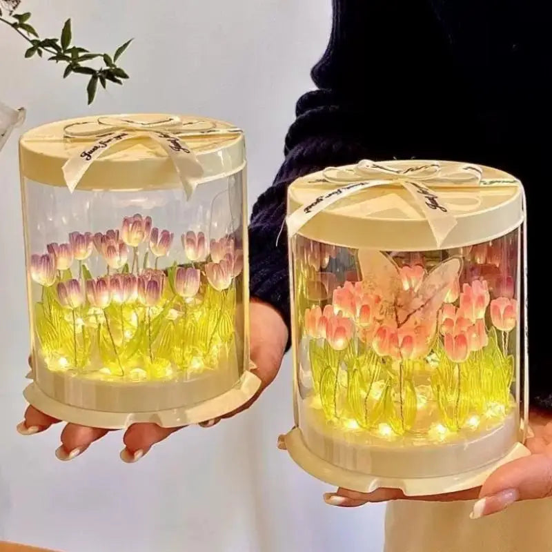DIY Flower Sea Night Light Lamp Kit – Handmade Craft Gift DIY Night Light Kit Nixie