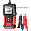 12V & 24V Car Battery Tester LCD | 3-400AH CCA Analyzer Battery Analyzer Tester Nixie Red