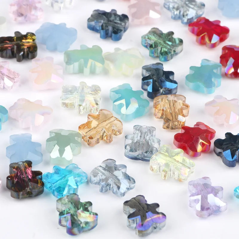 10pcs AB Crystal Faceted Bear Beads for DIY Jewelry Making Crystal Craft Beads Nixie