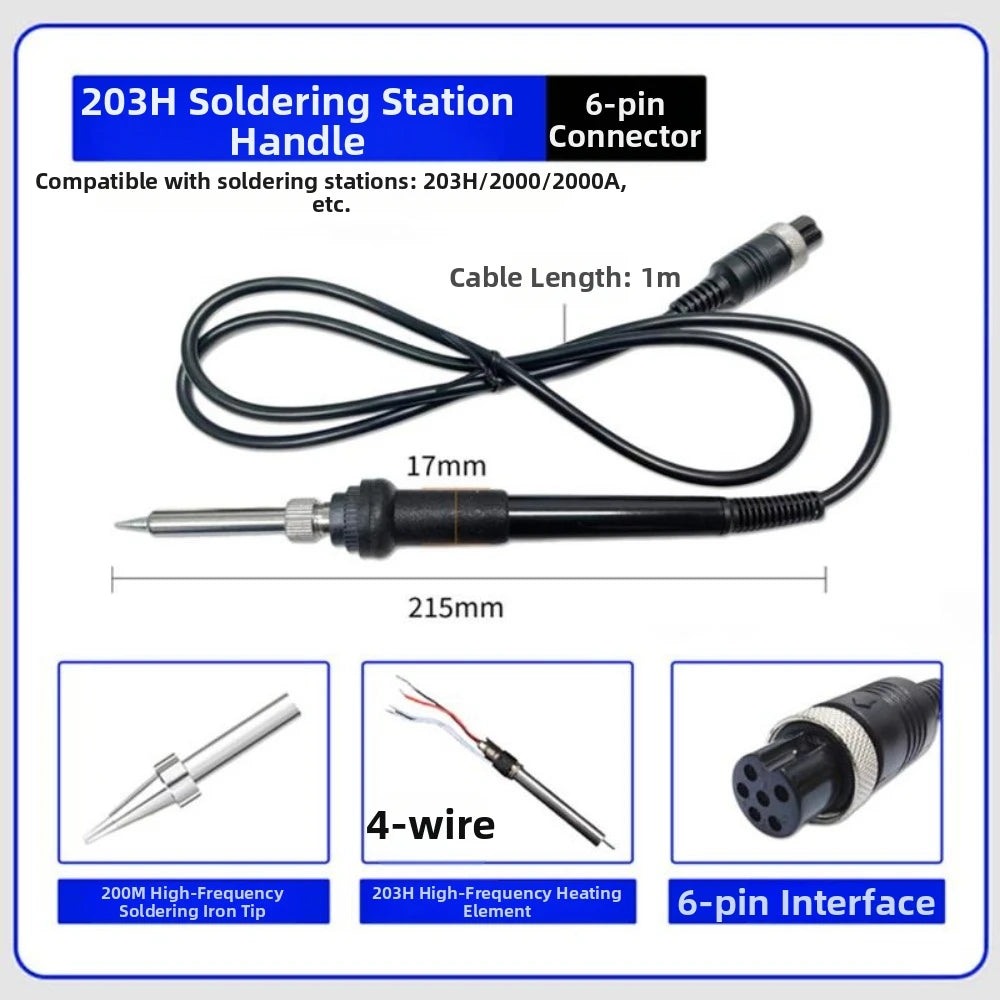 203H 60W Universal Soldering Iron Handle for 936 & 907 Stations Soldering Iron Handle Nixie