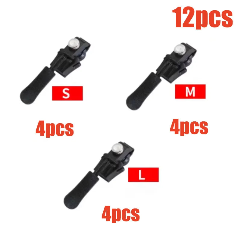 Universal Zipper Repair Kit – Replacement Slider Pull, 3–60 Pcs