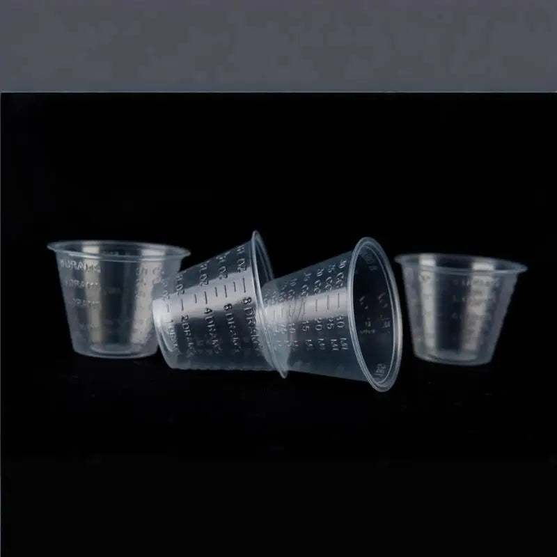 100Pcs 1oz 30ml Clear Graduated Plastic Paint Mixing Cups Paint Mixing Cups Nixie