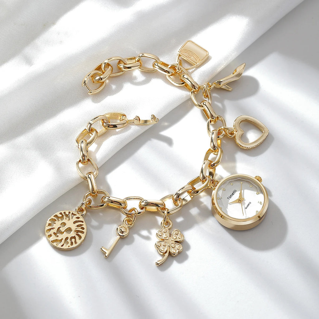 Timetti Casual Luxury Bracelet Watch – Quartz Minimalist Bracelet Watch Nixie