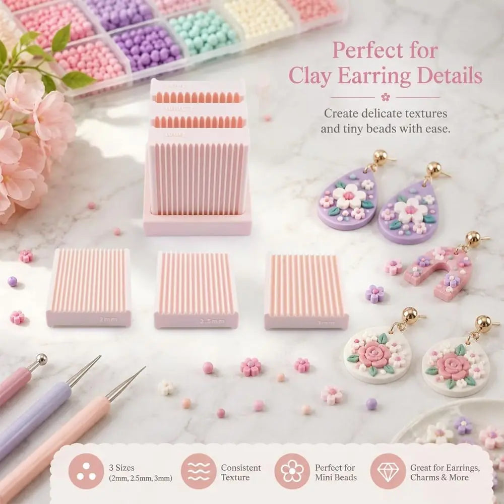 Mini Polymer Clay Bead Maker – 1mm, 1.5mm & 2mm Ball Roller Set