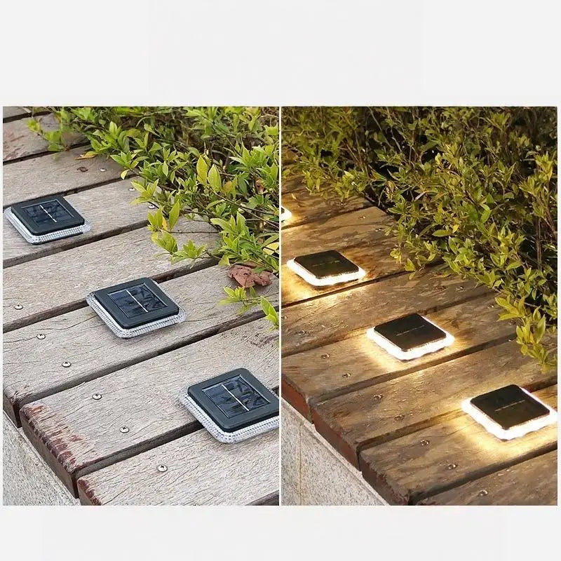 Solar Ground Light 8 LED Warm White IP65 Waterproof Garden Lamp Solar Garden Light Nixie