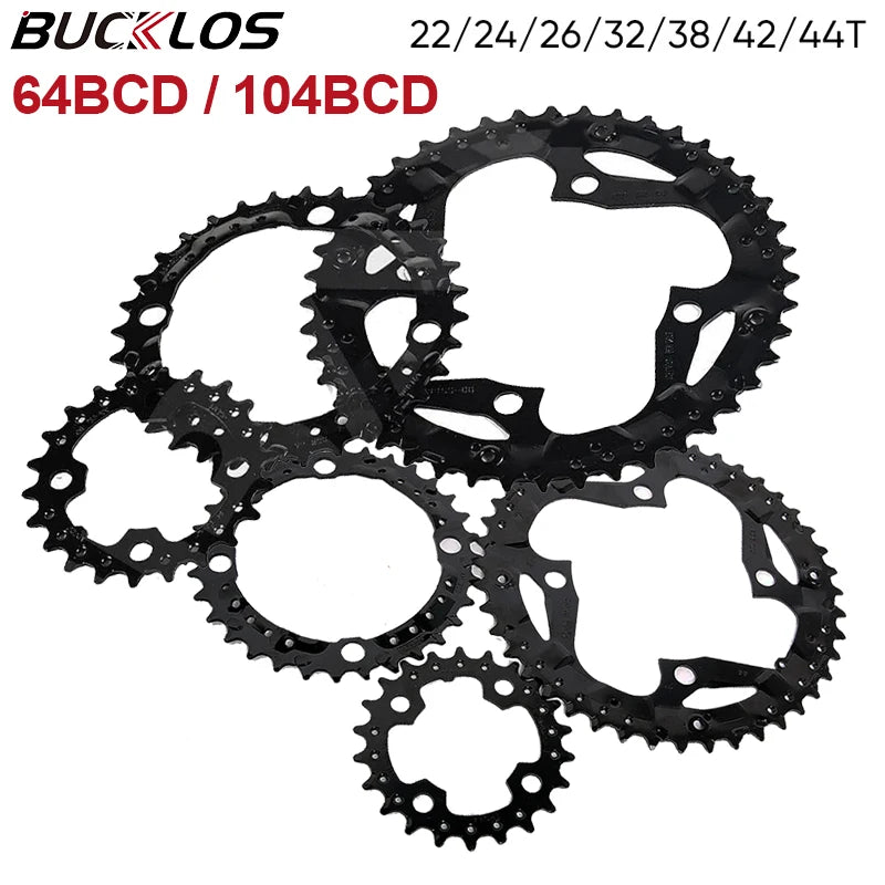 BUCKLOS MTB Chainring 104BCD 64BCD 9/10 Speed Bike Chainwheel MTB Chainring Nixie