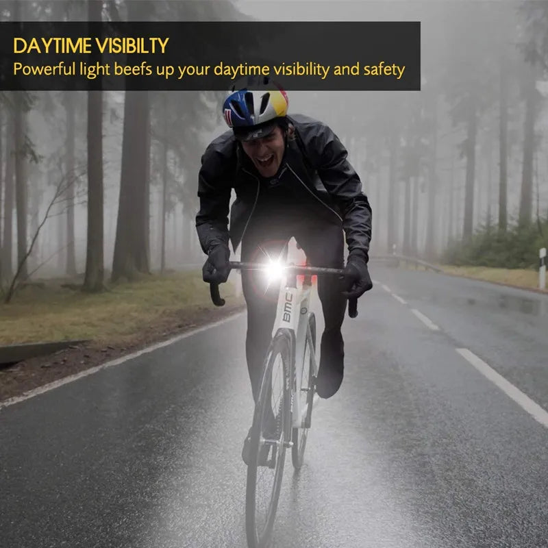 BUCKLOS USB Rechargeable LED Bike Light – Front & Rear Lamp LED Bike Light Nixie