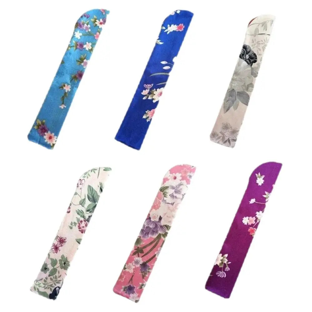 Embroidered Silk Fan Bag – Elegant Folding Hand Fan Pouch Fan Pouch Bag Nixie