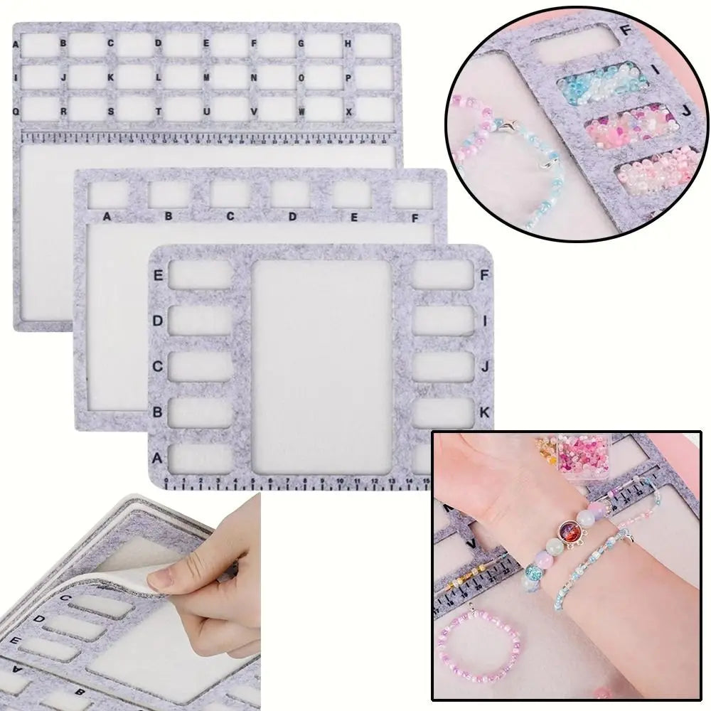 Felt Beading Tray with Scale Markings – Nonslip Bead Mat Beading Tray Mat Nixie