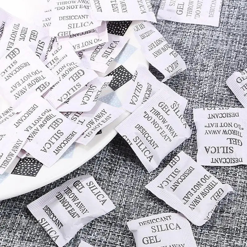 Silica Gel Desiccant 50–500 Packs | Non-Toxic Moisture Absorber Desiccant Moisture Absorber Nixie