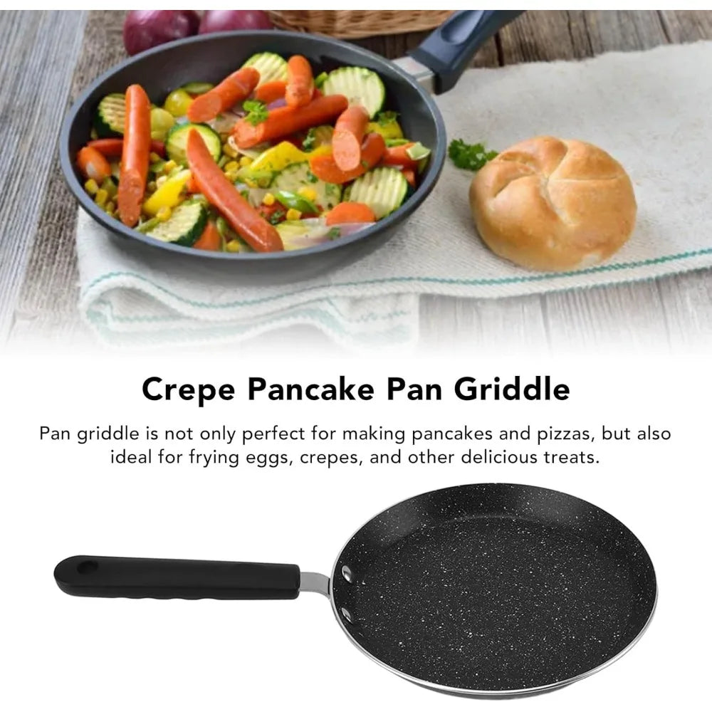 Nonstick Crepe Pan – Pancake, Omelette & Pizza Skillet Nonstick Crepe Pan Nixie