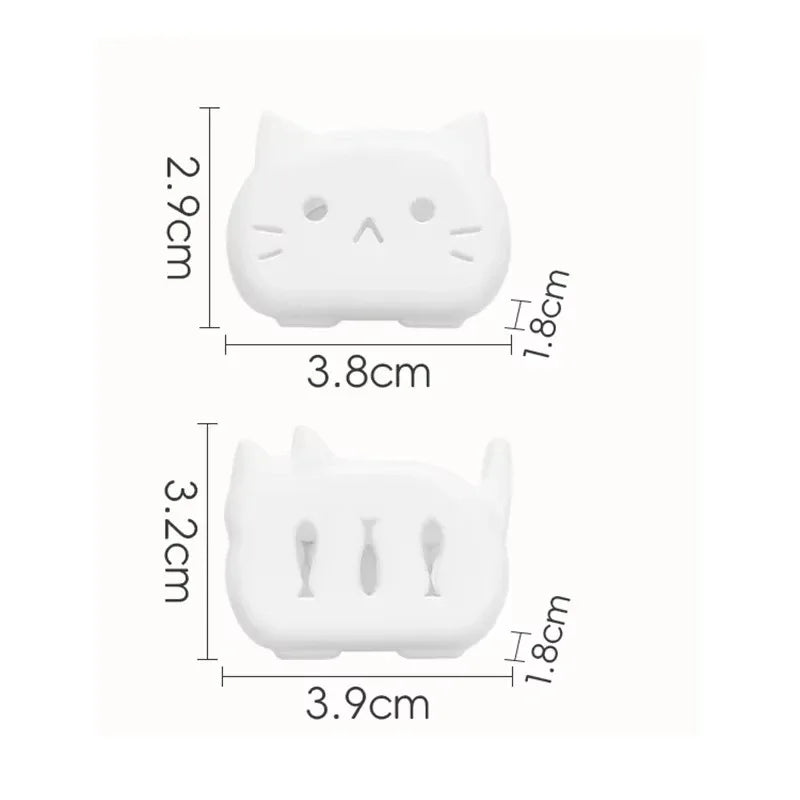 4Pcs Cat Toothbrush Cover Travel Case – Kitty Head Protector Toothbrush Travel Case Nixie
