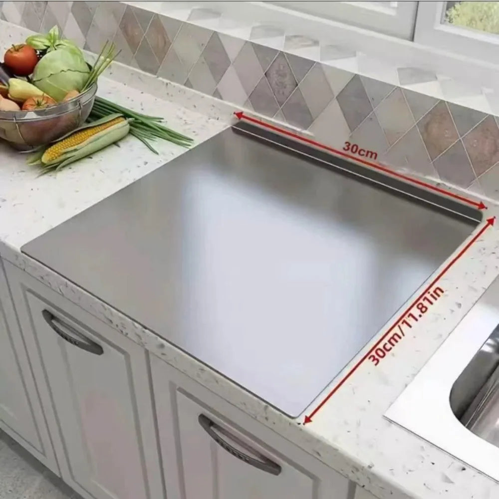 Large Stainless Steel Pastry Board – Non-Slip Baking Mat Pastry Board Nixie 1PC