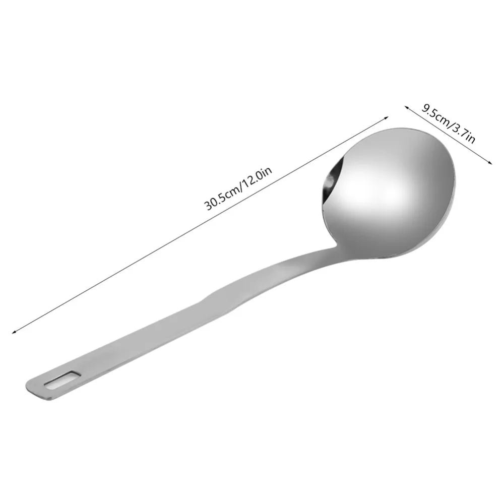 304 Stainless Steel Oil Separator Ladle – 12-Inch Grease Strainer