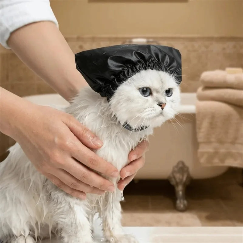 Waterproof Pet Bath Shower Cap – Ear Protection for Cats & Dogs Pet Bathing Cap Nixie