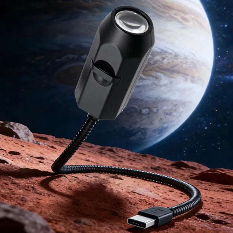 360° USB Moon Earth Projector Night Light | LED Starry Sky Lamp Projector Night Light Nixie