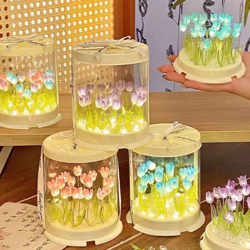 DIY Flower Sea Night Light Lamp Kit – Handmade Craft Gift DIY Night Light Kit Nixie