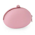 Silicone Mini Coin Purse Candy Color Zipper Wallet & Earphone Bag Silicone Coin Purse Nixie Pink