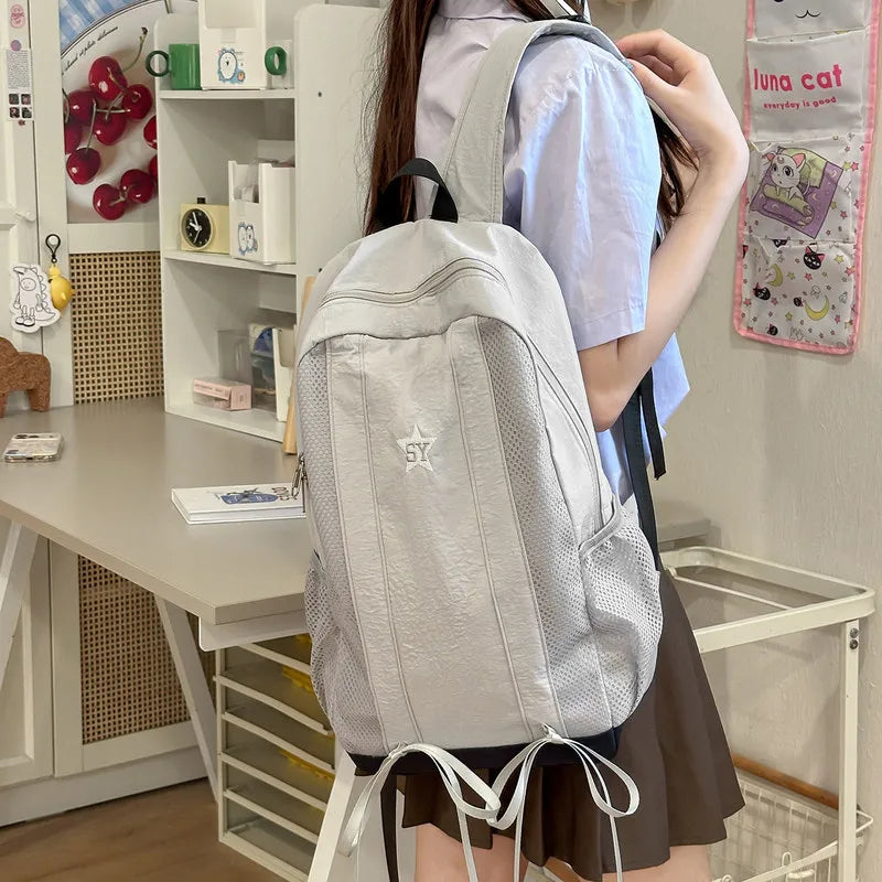 Nixie Nylon Backpack – Lightweight Large Capacity Waterproof Bag