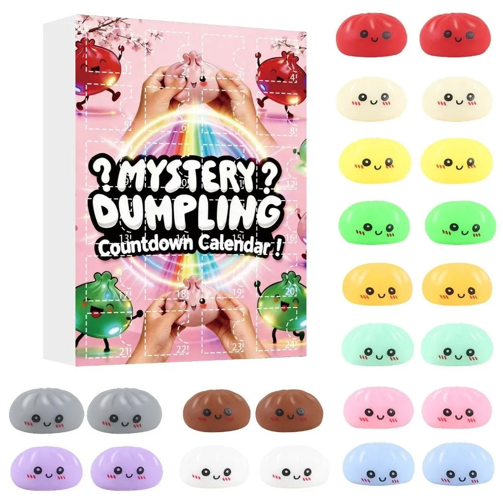 Mystery Dumpling Advent Calendar – 24-Day Fidget Squeeze Toy Fidget Advent Calendar Nixie 06