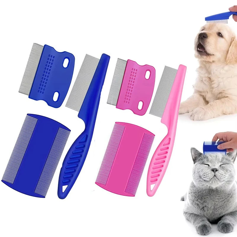 3-Piece Flea Comb Set for Cats & Dogs | Pet Grooming Combs Pet Grooming Comb Nixie