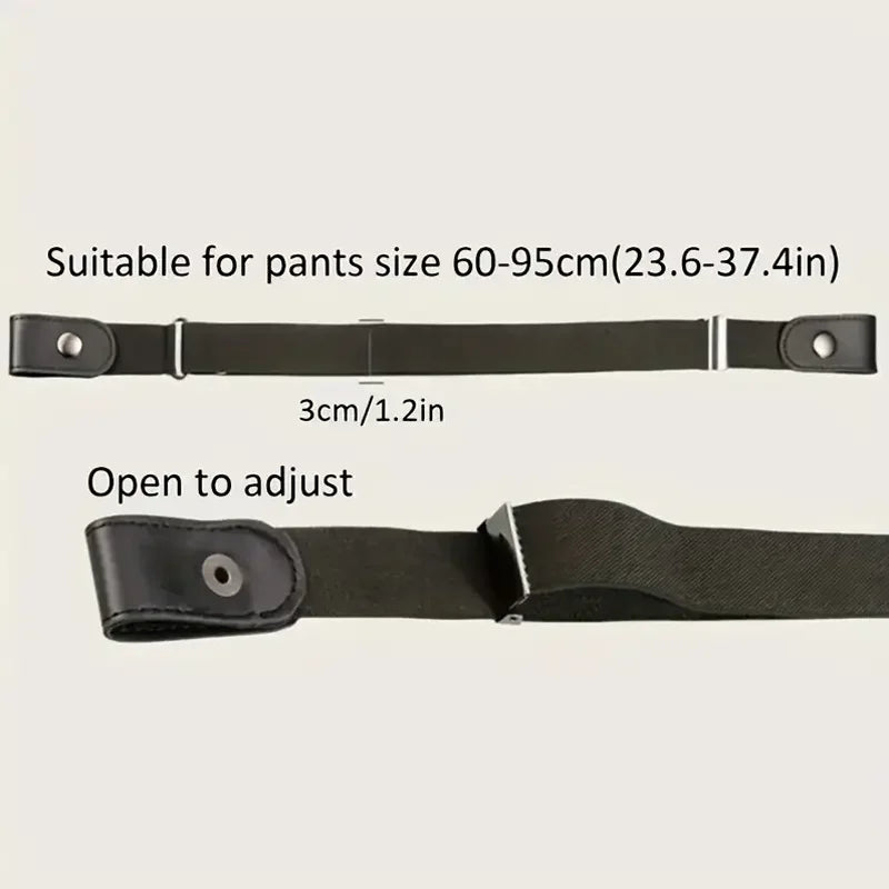 Traceless Invisible Elastic Belt – Unisex for Jeans & Pants Elastic Belt Nixie