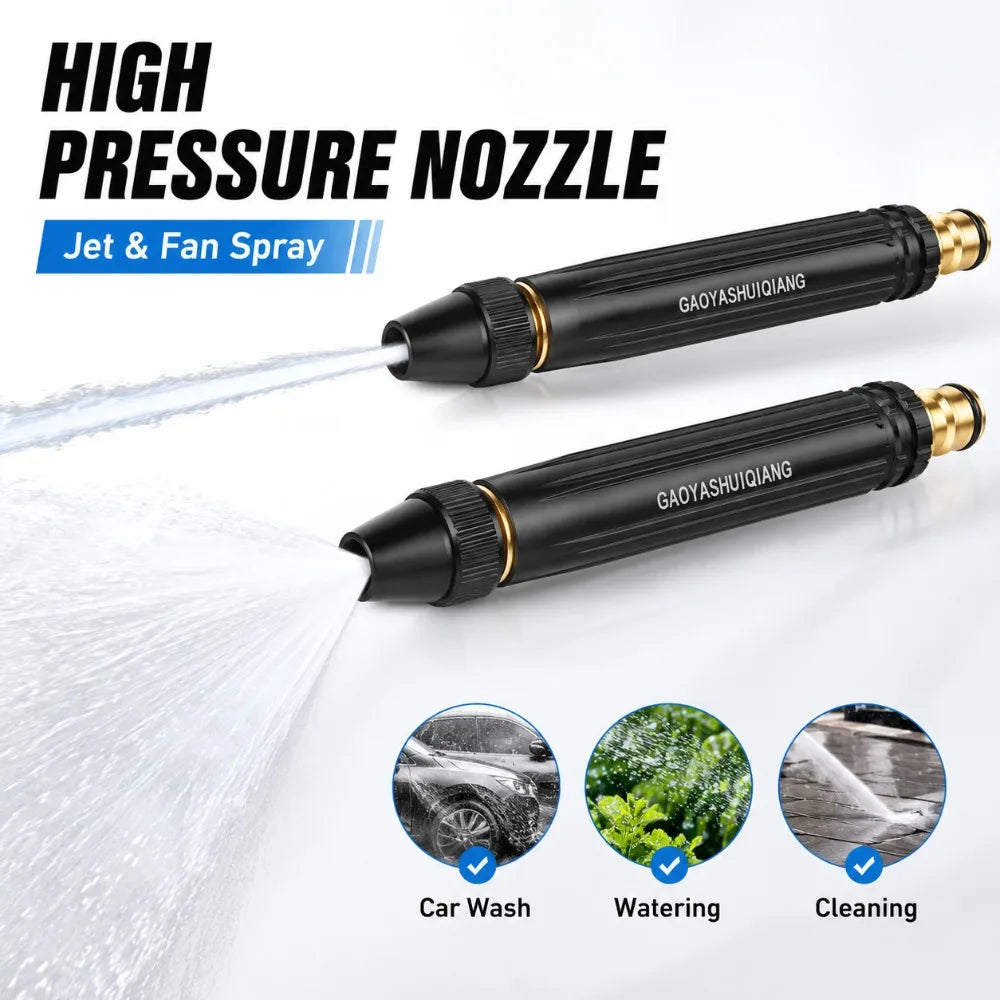 High-Pressure Car Wash Water Gun Nozzle | Garden Hose Spray Garden Hose Nozzle Nixie