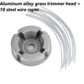 Aluminum Alloy Grass Trimmer Head with Steel Wire Lines Trimmer Head Replacement Nixie A2
