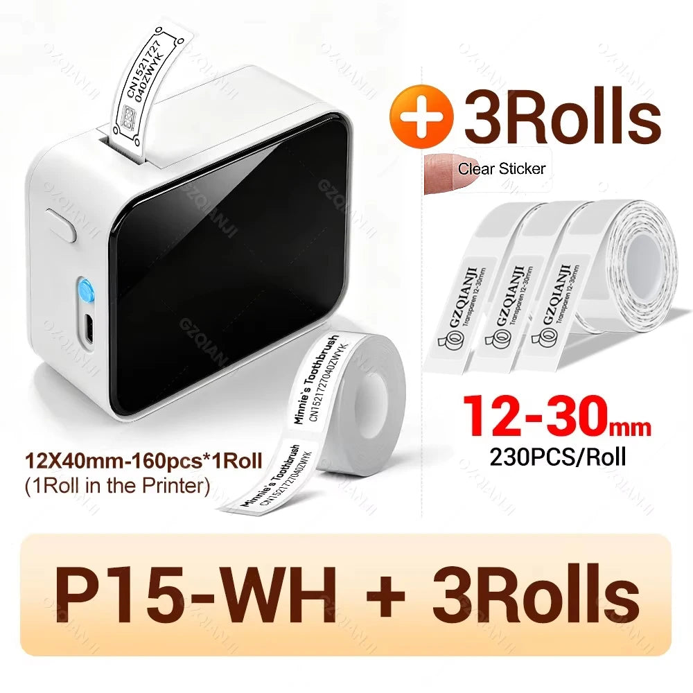Marklife P15 Mini Bluetooth Inkless Label Printer | Portable