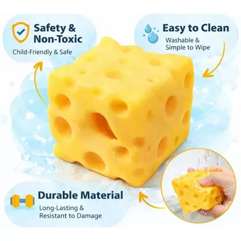 Cheese Slow Rebound Squeeze Toy – Squishy Desk Fidget Ornament Fidget Squeeze Toy Nixie