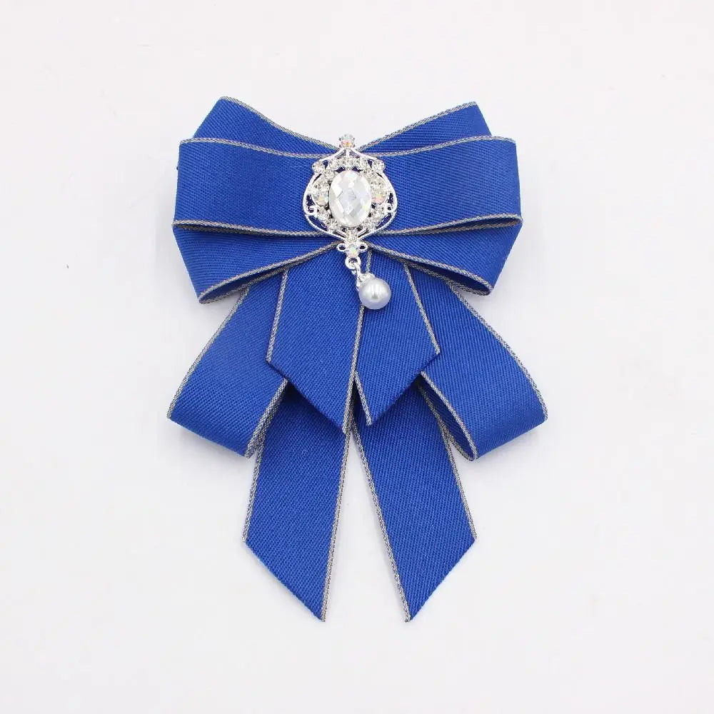 Luxury Rhinestone Bow Tie Brooch – Crystal Ribbon Pin Accessory Bow Tie Brooch Nixie
