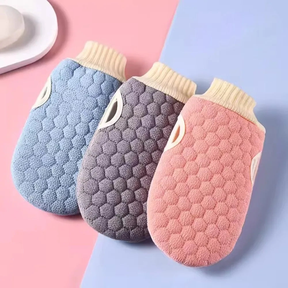 Double-Sided Exfoliating Bath Glove Scrub Mitt for Shower Exfoliating Bath Mitt Nixie