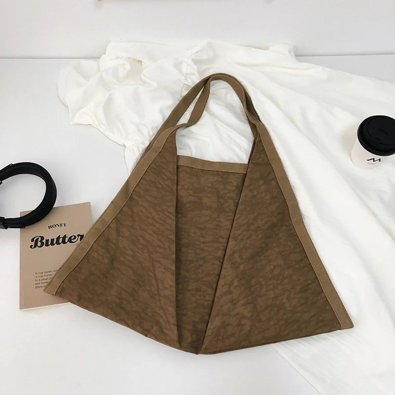 Nixie Large Canvas Tote Bag – Retro Shoulder & Gym Bag Canvas Shoulder Tote Nixie