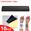 INSTOFC Mini A4 Wireless Bluetooth Tattoo Stencil Printer