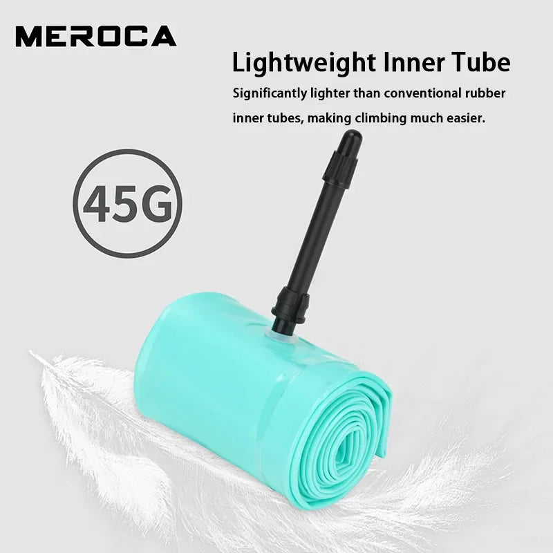 MEROCA MTB TPU Inner Tube 26/27.5/29" Ultralight Presta Valve Bike Inner Tube Nixie