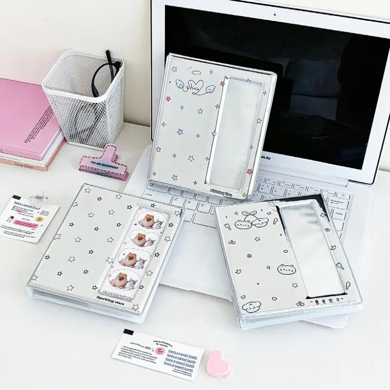 4-Grid Photo Strip & Card Album – Holds 40 Strips & 20 4x6 Photos Photo Strip Album Nixie