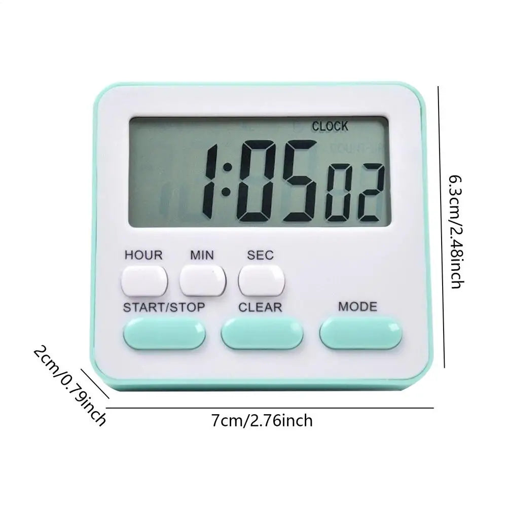 Digital Kitchen Timer Large Display 24-Hour Countdown Alarm