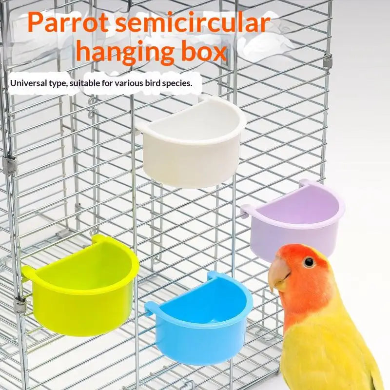5-Pack Bird Feeding Dishes for Budgies, Parrots & Lovebirds