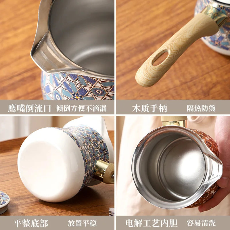 Nixie 550ml Turkish Coffee Pot – Stainless Steel Milk & Tea Maker Turkish Coffee Pot Nixie