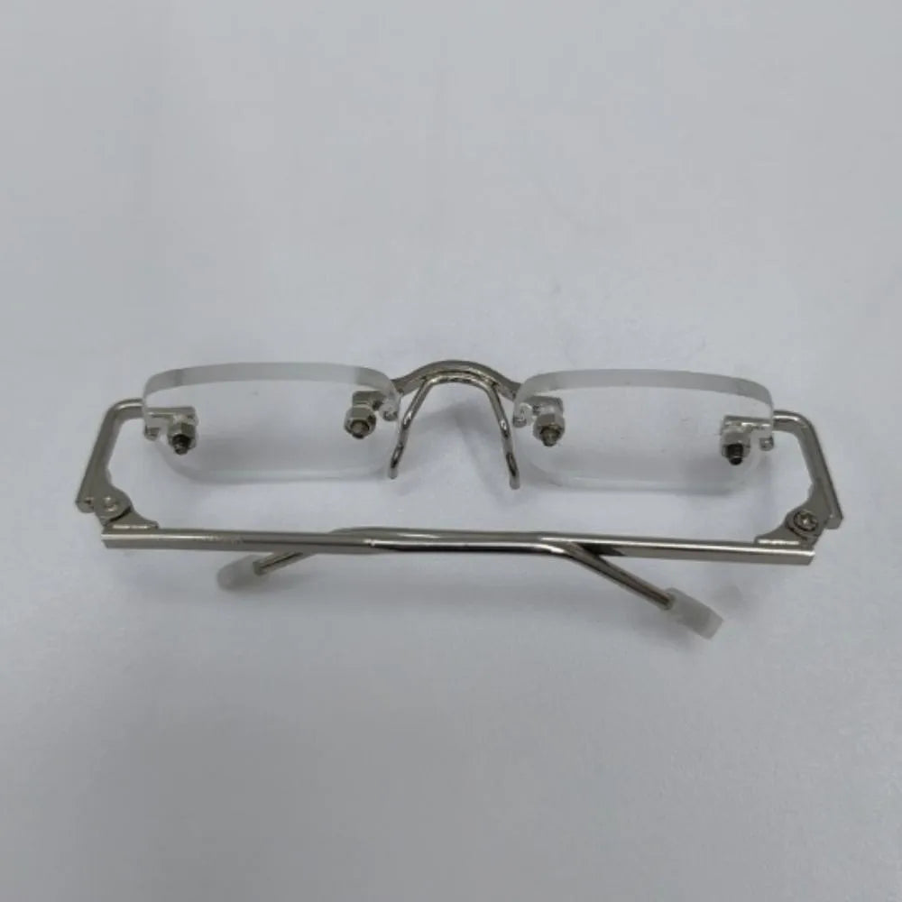 Mini Doll Glasses 5.5/6.5cm for BJD & Cotton Dolls | Metal Frame Doll Accessories Nixie